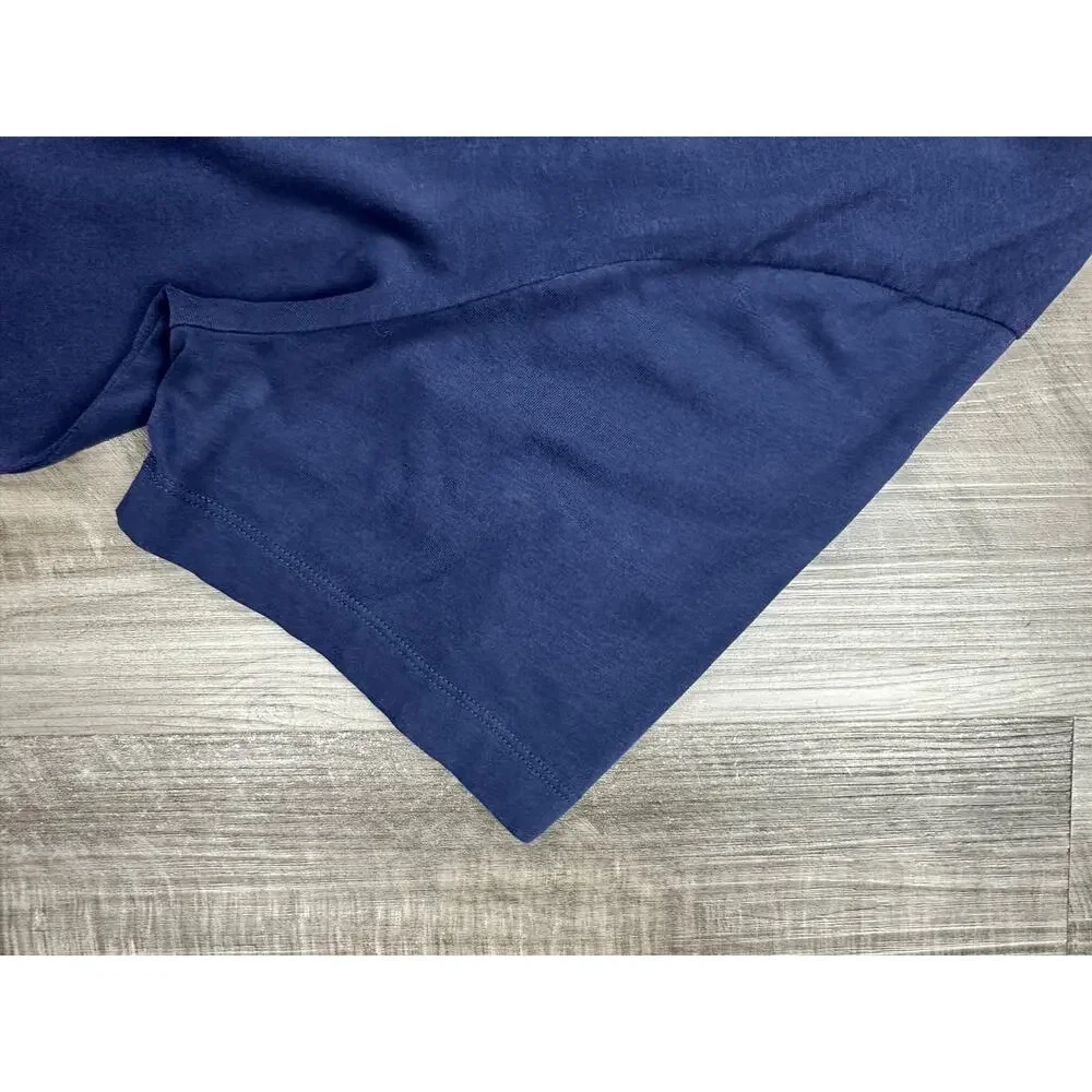 J. Crew Sueded Jersey Cotton Classic Polo Navy — Size XL